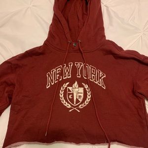 CROPPED NEW YORK HOODIE